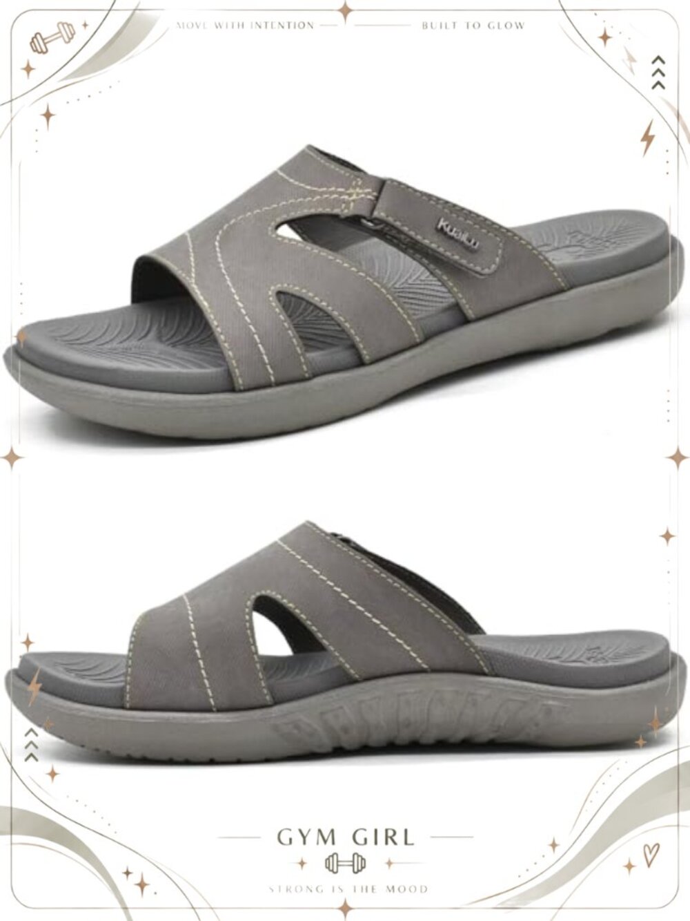 Women's Orthotic Slides Arch Support Slip On Walking Sandals